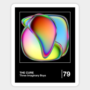 Three Imaginary Boys / Minimalist Graphic Artwork Design Magnet